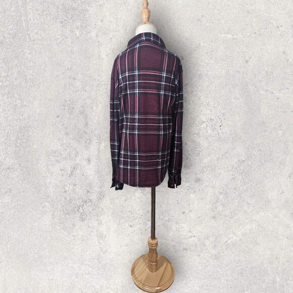 Passport Marisol Roll Tab Long Sleeve Plaid Shirt Size 7 - Picture 3 of 6